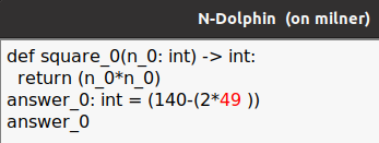 An image of the same python code but now highlighting a 49 where we had previously seen square_0(7)